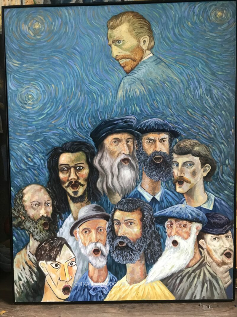 Zhao Xiaoyong's painting about Van gogh and Artits